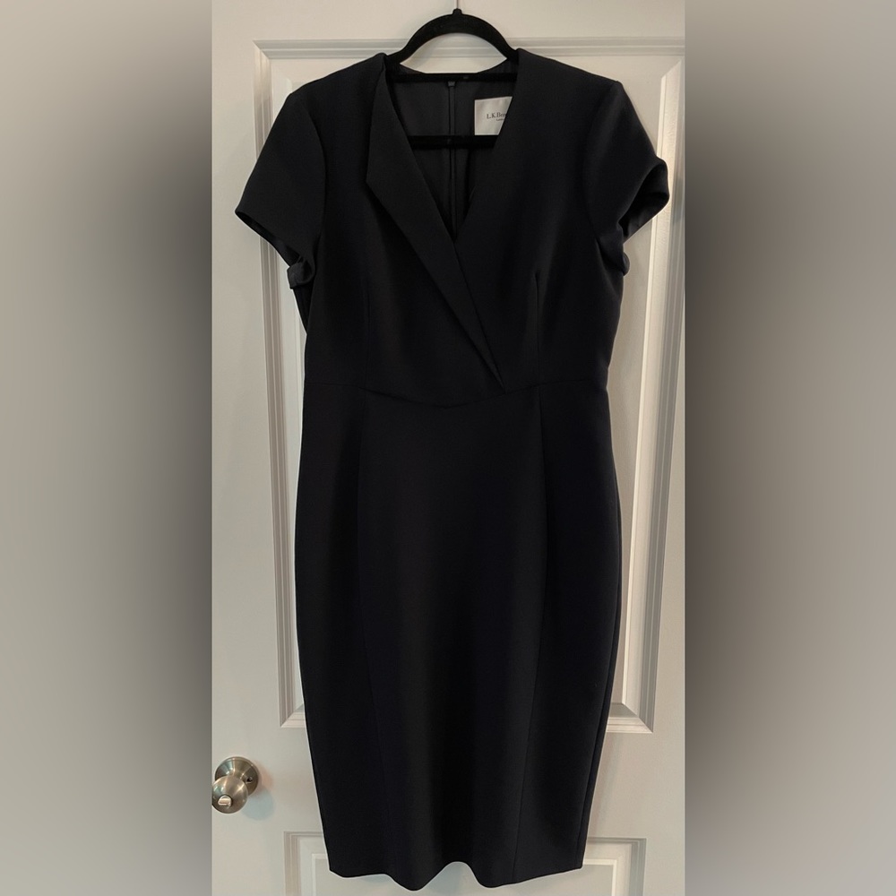 L K Bennett Cap Sleeve Dress in Black